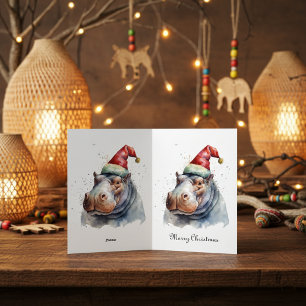 El pequeño hipopótamo de Santa, personalizado
