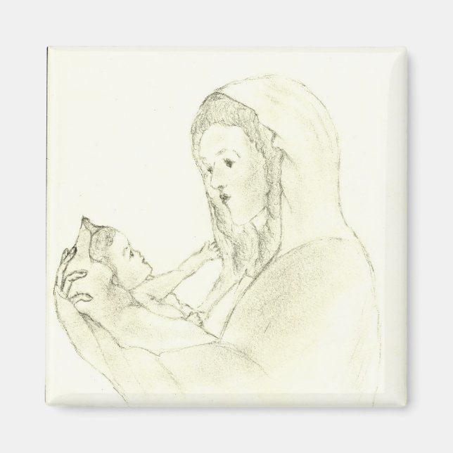 El pequeño imán infantil de Mary (Frente)