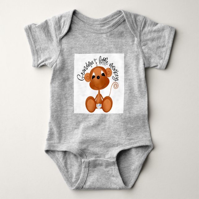 El pequeño mono de la abuela - camisetas y regalos (Anverso)
