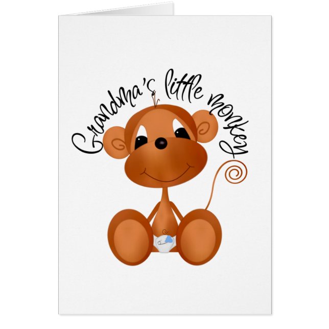 El pequeño mono de la abuela - camisetas y regalos (Frente)