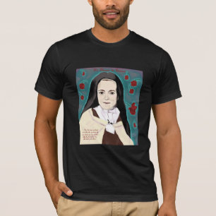 El pequeño negro de la camiseta del AA de la flor