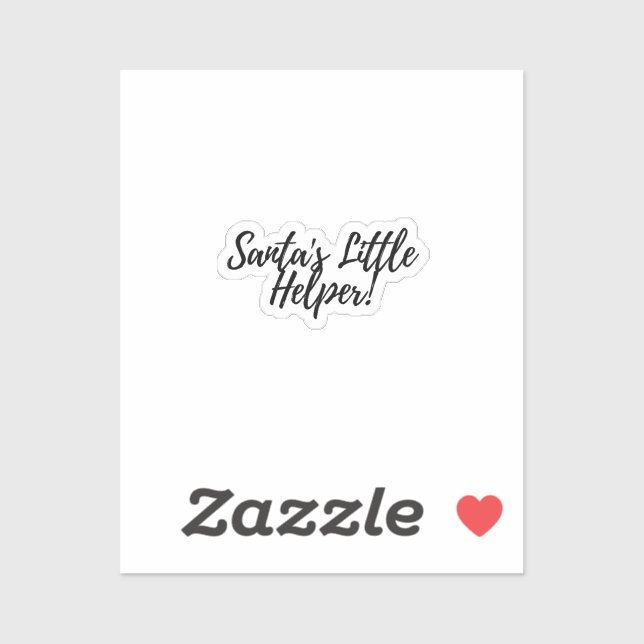 El pequeño Pegatina auxiliar de Santa María (Hoja)