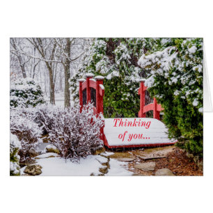 El pequeño puente rojo que piensa en tu carta