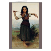 El pequeño Shepherdess por Bouguereau