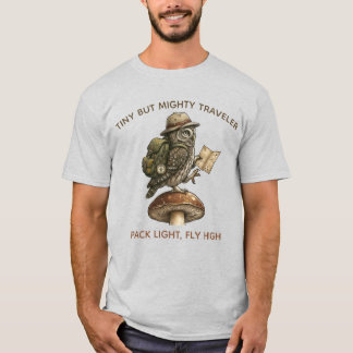 "El pequeño trotamundos" - Camiseta Pygmy Owl Expl