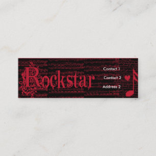 El perfil como una tarjeta del perfil de Rockstar