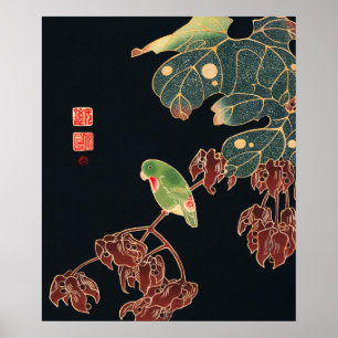 El perico por Ito Jakuchu Arte de aves japonesas