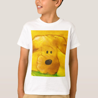 El perrito de la acuarela embroma la camiseta