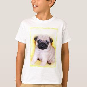 El perrito del barro amasado embroma la camisa