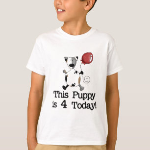 El perrito es 4 camisetas y regalos del cumpleaños