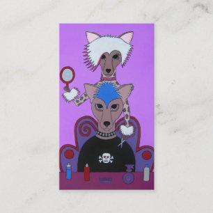 El perrito hizo tarjetas de visita