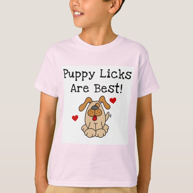 El perrito Licks es las mejores camisetas y (Anverso)