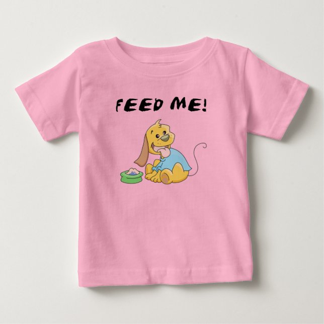 El perrito me alimenta las camisetas y los regalos (Anverso)