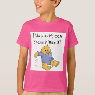 El perrito viste para arriba las camisetas y los