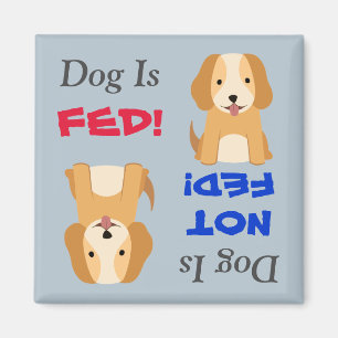 El perro de perrito es FED/no imán de FED