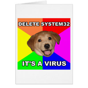 El perro del consejo dice: Suprima el virus