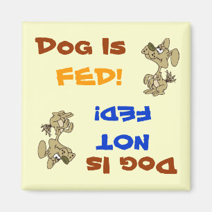 El perro es FED/no imán de FED