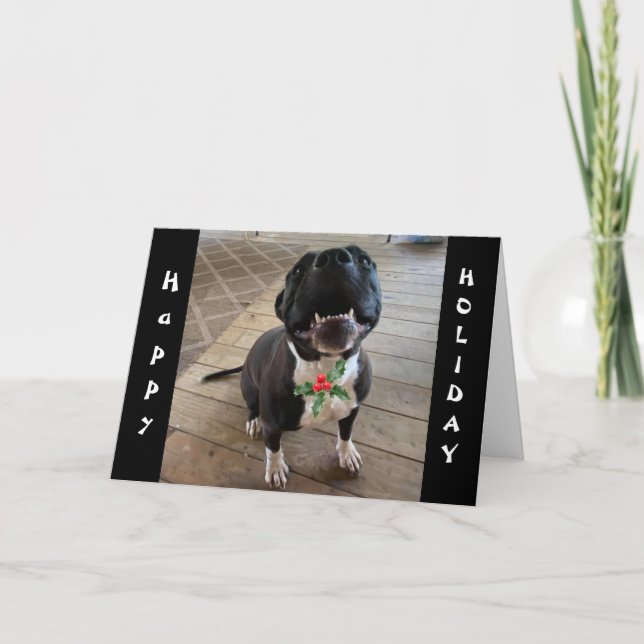 **EL PERRO QUIERE MALESTAR NAVIDAD Y UN HUESO** EN (Anverso)