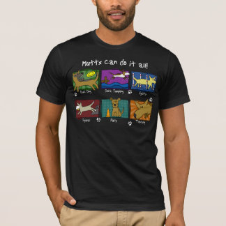 El perro se divierte la camiseta de los Mutts