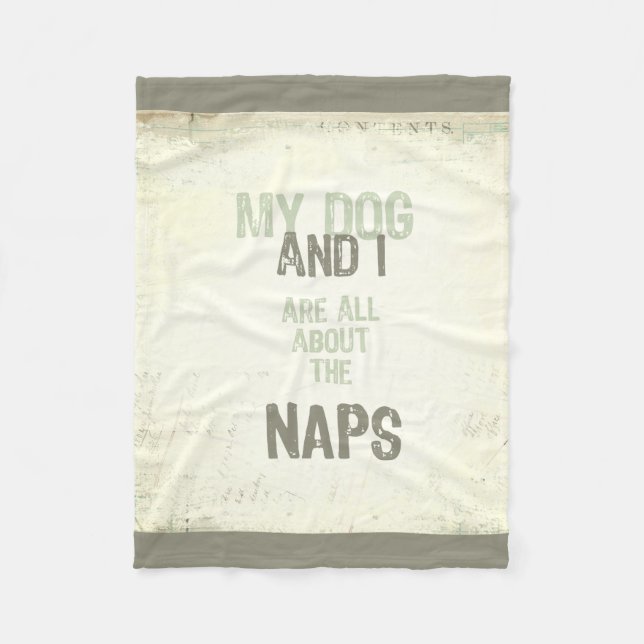 El perro y yo estamos todo sobre la manta del paño (Anverso)