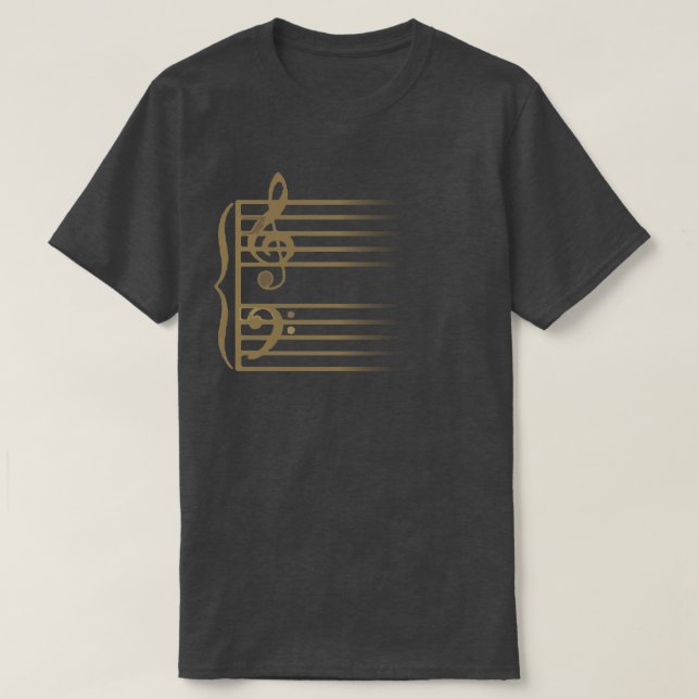 El personal de la camiseta musical (Diseño del anverso)