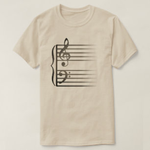 El personal de la camiseta musical