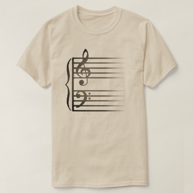 El personal de la camiseta musical (Diseño del anverso)
