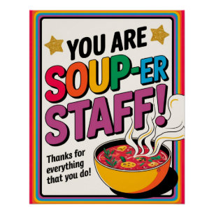 El Personal De Soup Gracias Poster