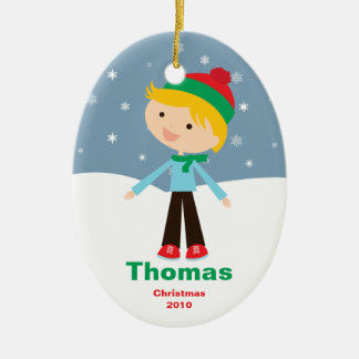 El personalizable embroma el ornamento del navidad