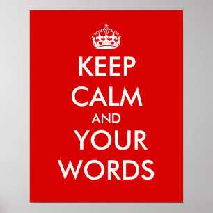 El personalizable guarda calma y sus posters del