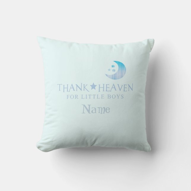 El personalizado agradece el cielo por almohada de (Anverso)