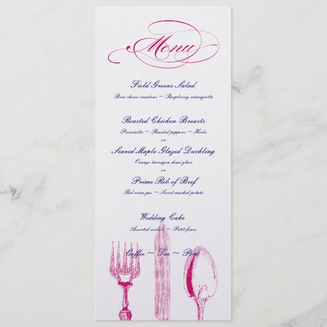 El personalizado colorea el menú (Anverso)