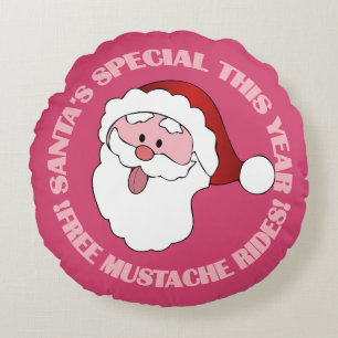 El personalizado de Santa Mustache monta almohada