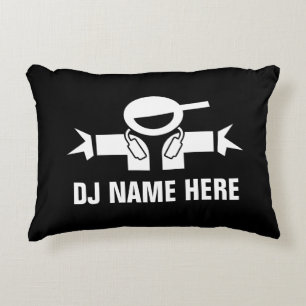 El personalizado DJ diskjockey la almohada de tiro