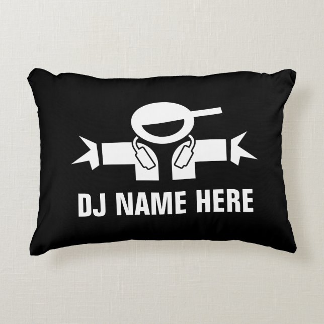 El personalizado DJ diskjockey la almohada de tiro (Anverso)