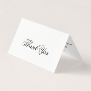 El personalizado le agradece doblar la tarjeta