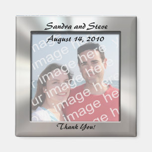 ¡El personalizado le agradece! Imán de la foto