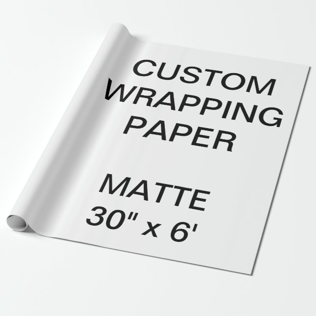 El personalizado personalizó 30" x 6' el papel de (Desenrollado)