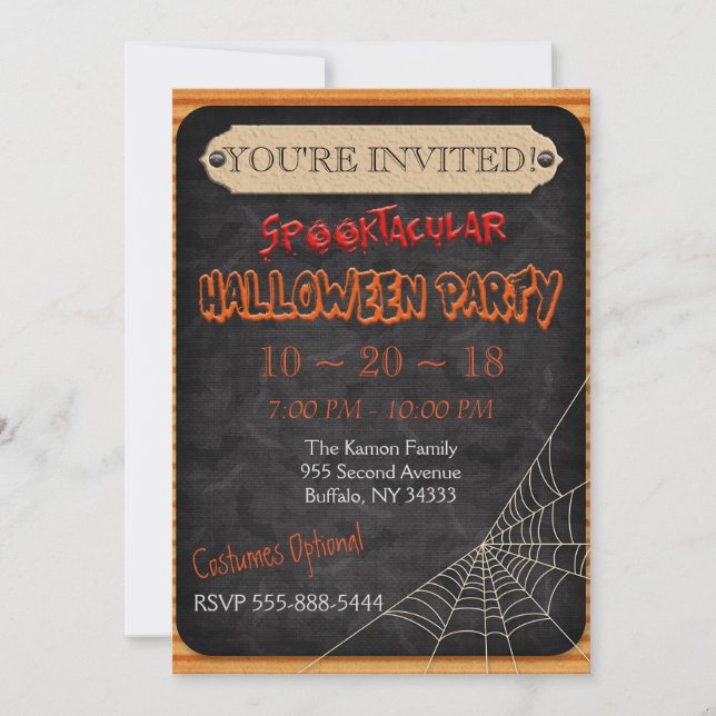 El personalizado personalizó la invitación del (Anverso)