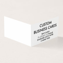 El personalizado personalizó tarjetas de visita