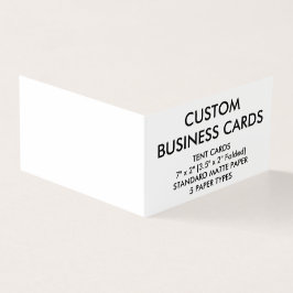 El personalizado personalizó tarjetas de visita