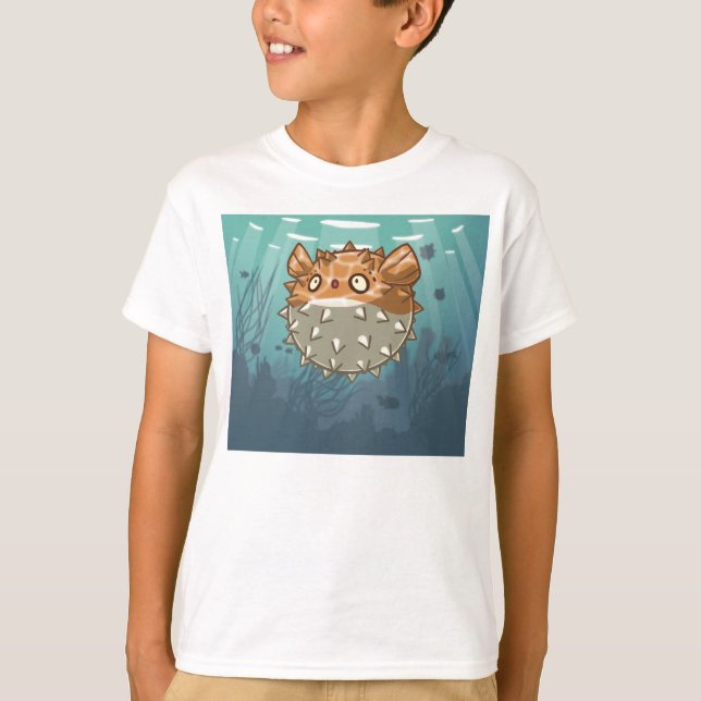 El pescado del fumador embroma la camisa (Anverso)