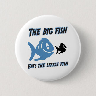 El pescado grande come el botón divertido de los