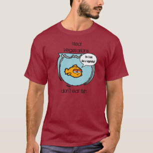 El pescado no es camiseta de la oscuridad del
