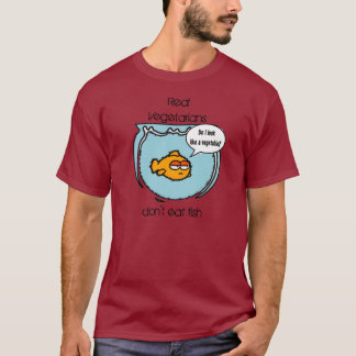 El pescado no es camiseta de la oscuridad del