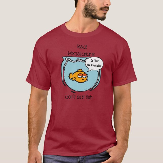 El pescado no es camiseta de la oscuridad del (Anverso)