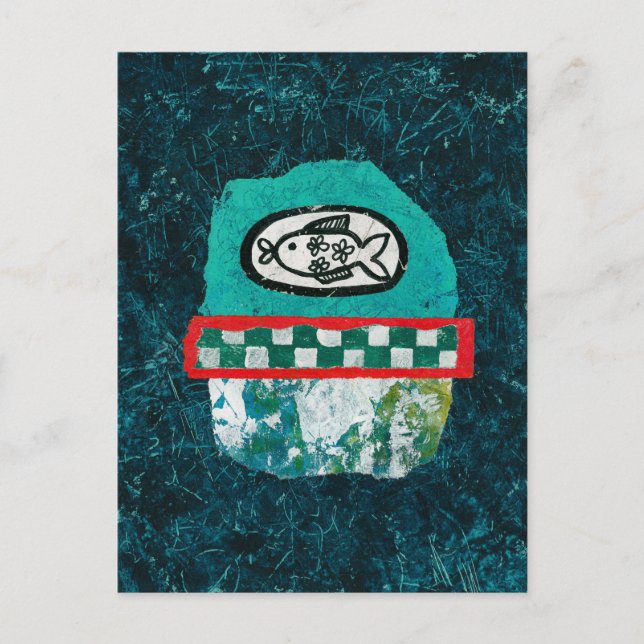 El Pescado Va A La Postales Del Mercado (Anverso)