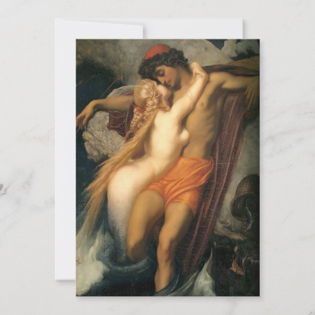 El pescador y los sirios | Frederic Leighton (Anverso)