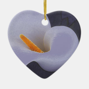 El pétalo apacible de la cala agita los ornamentos