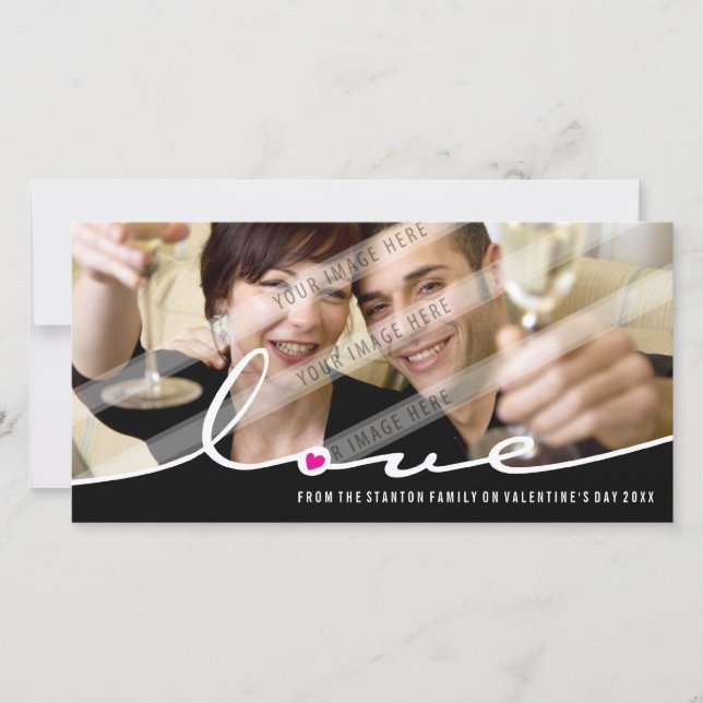 EL PHOTOCARD DE LA TARJETA DEL DÍA DE SAN (Anverso)